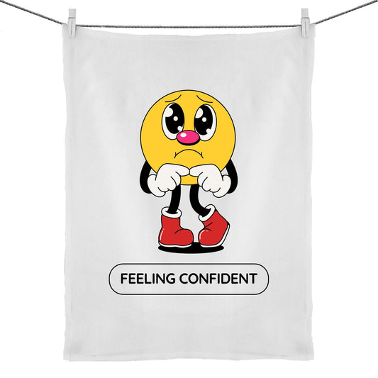 Feeling Confident - 50% Linen 50% Cotton Tea Towel Default Title Tea Towel