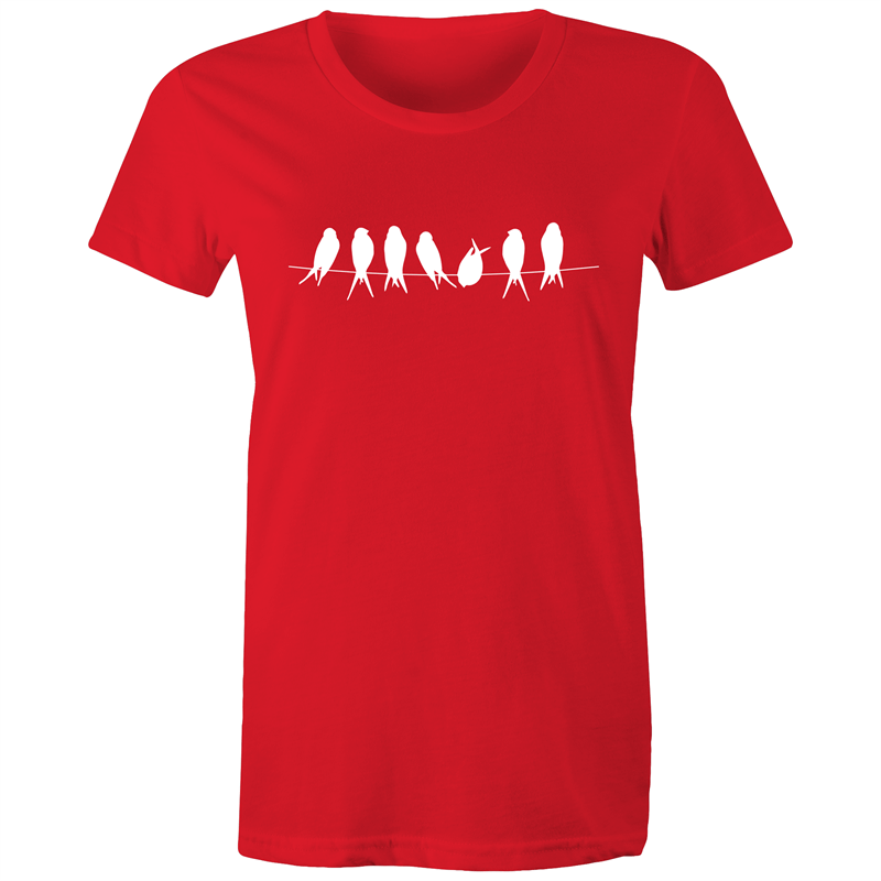 Birds - Women's T-shirt Red Womens T-shirt animal Womens