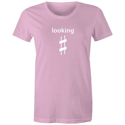 Looking Sharp - Women's T-shirt Pink Womens T-shirt Music Womens