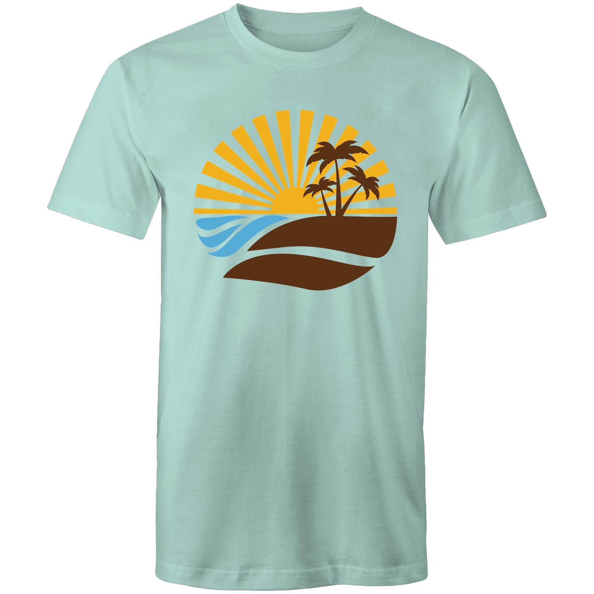 Vintage Surf - Mens T-Shirt Aqua Mens T-shirt Mens Retro Summer Surf