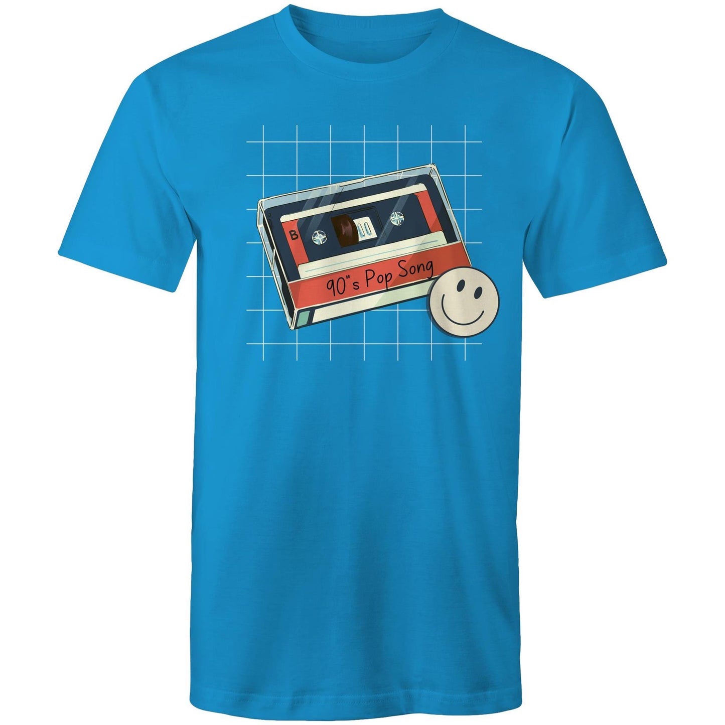 90's Pop Song - Mens T-Shirt Arctic Blue Mens T-shirt Music Retro