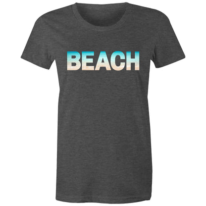Beach - Women's T-shirt Asphalt Marle Womens T-shirt Summer Womens
