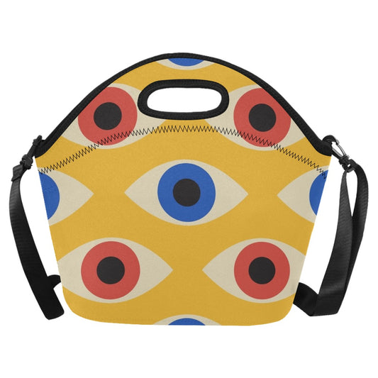 Eyes on Yellow - Neoprene Lunch Bag/Large Neoprene Lunch Bag/Large