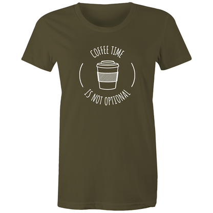 Coffee Time - Women's T-shirt Army Womens T-shirt Coffee Womens