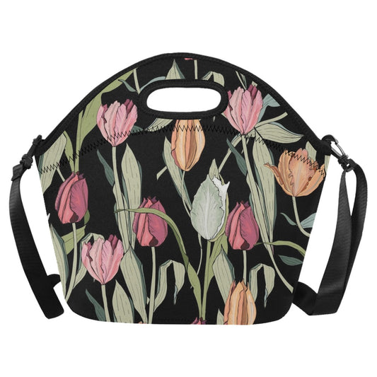 Tulips - Neoprene Lunch Bag/Large Neoprene Lunch Bag/Large Plants