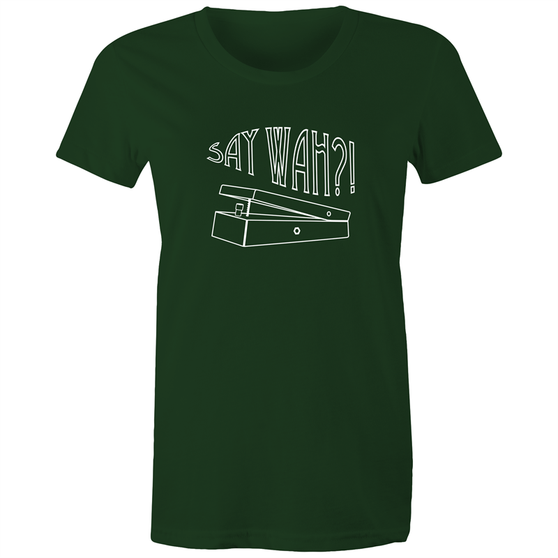 Say Wah - Women's T-shirt Forest Green Womens T-shirt Music Womens