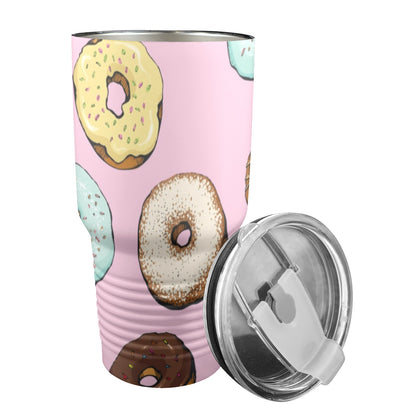 Donuts - 30oz Insulated Stainless Steel Mobile Tumbler 30oz Insulated Stainless Steel Mobile Tumbler Food