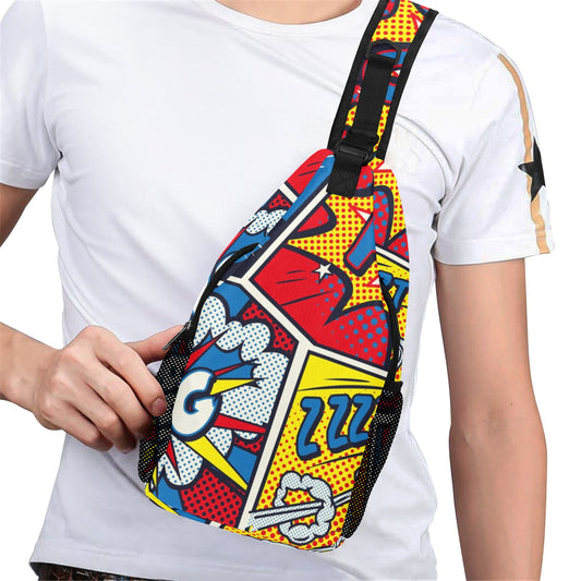 Comic Book - Cross-Body Chest Bag Cross-Body Chest Bag