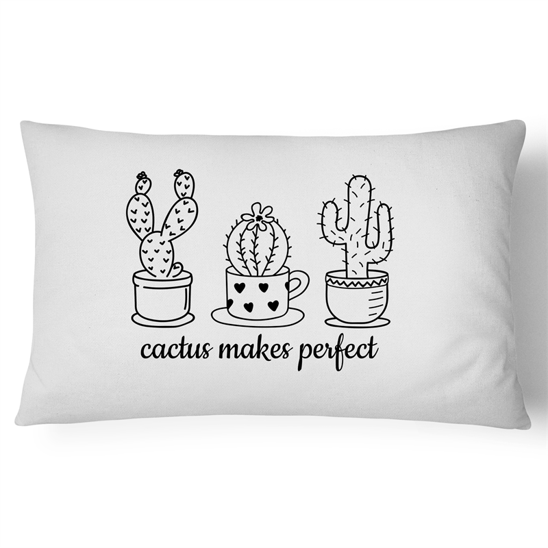 Cactus Makes Perfect - 100% Cotton Pillow Case White One-Size Pillow Case kids Plants
