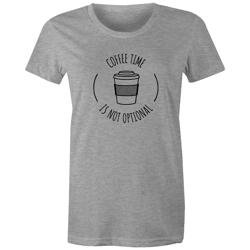 Coffee Time - Women's T-shirt Grey Marle Womens T-shirt Coffee Womens