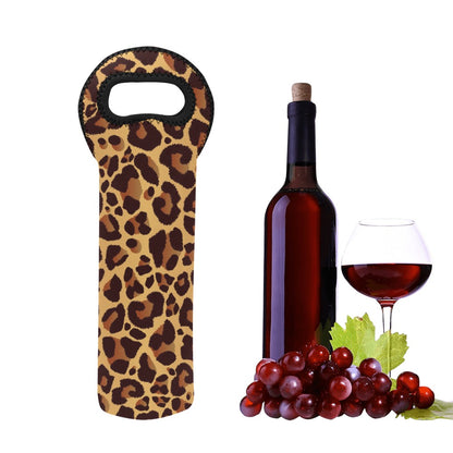 Leopard Print - Neoprene Wine Bag Wine Bag