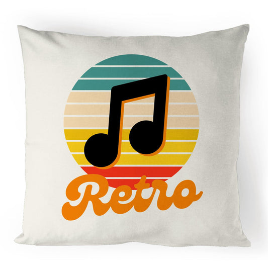 Retro Music - 100% Linen Cushion Cover Default Title Linen Cushion Cover