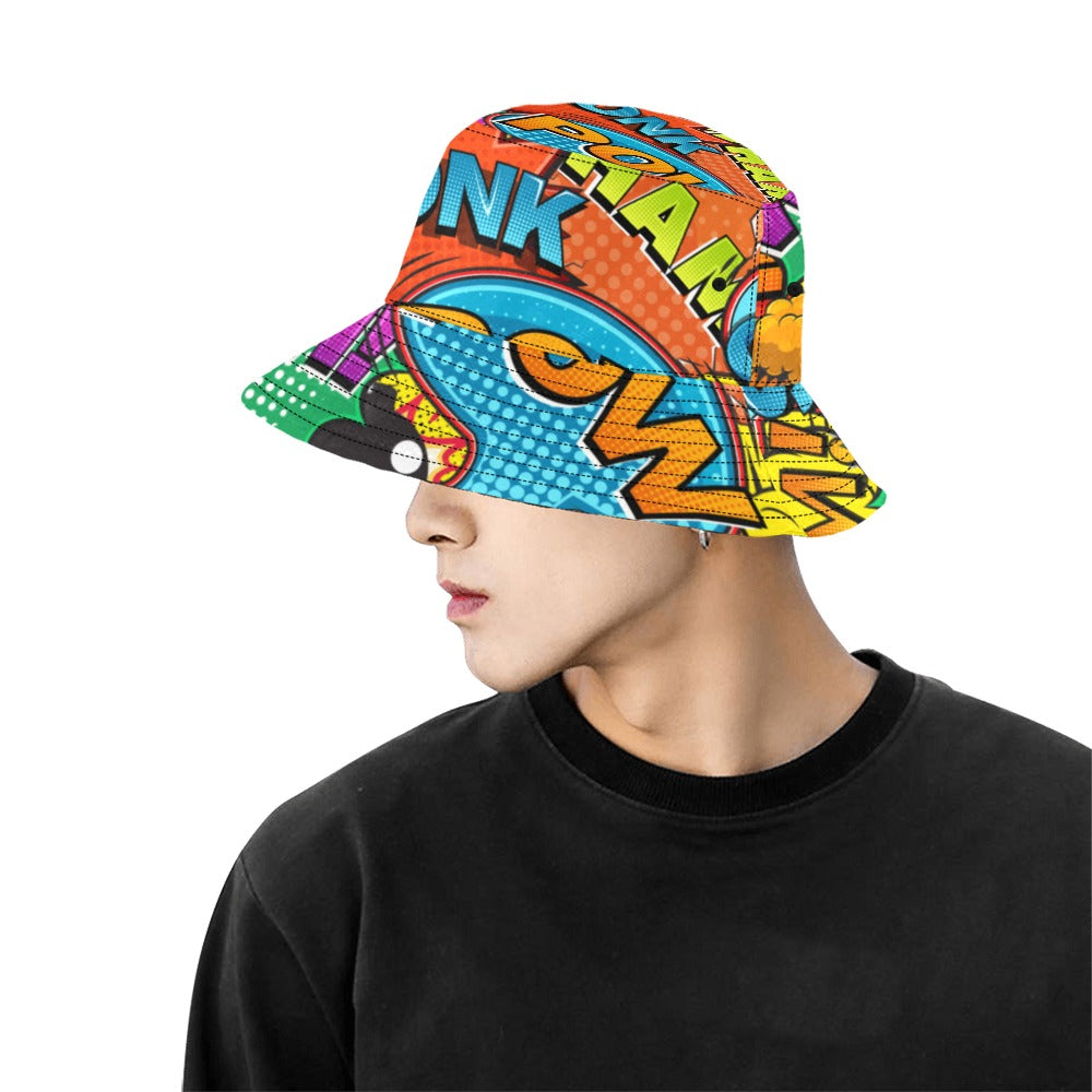 Comic Book 2 - Bucket Hat for Men All Over Print Bucket Hat for Men comic