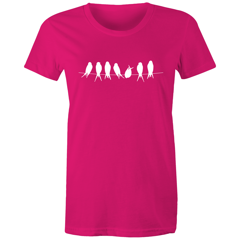 Birds - Women's T-shirt Fuchsia Womens T-shirt animal Womens
