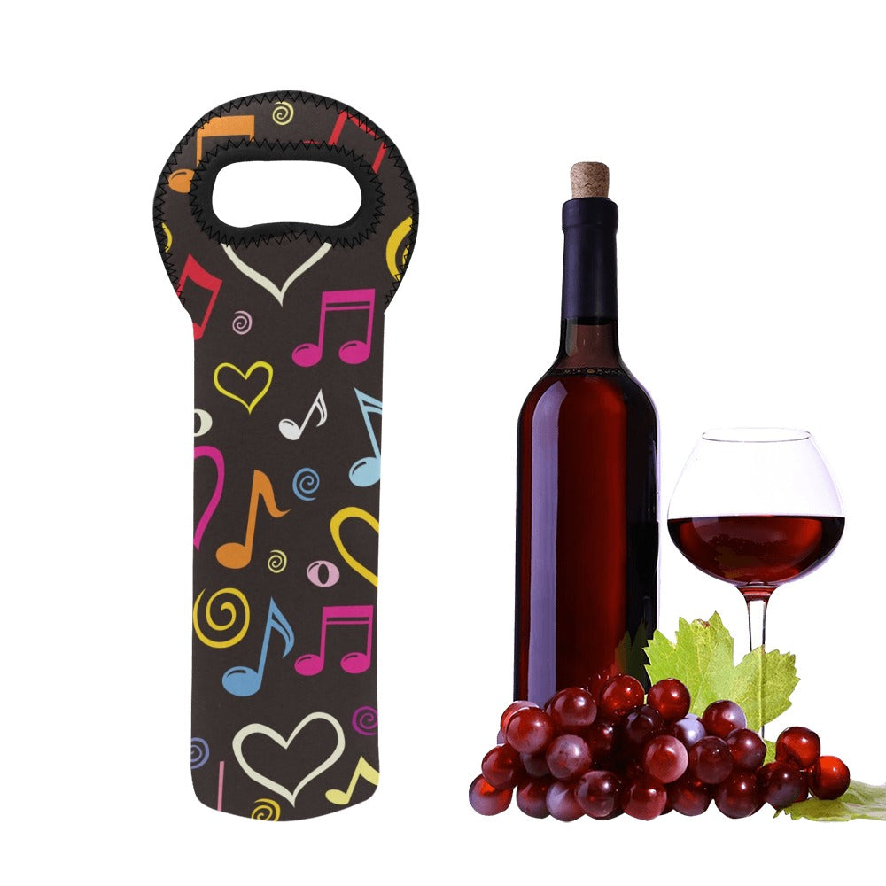 Music Notes - Neoprene Wine Bag Wine Bag