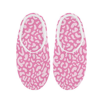 Pink Leopard - Women's Non-Slip Cotton Slippers Women's Non-Slip Cotton Slippers animal