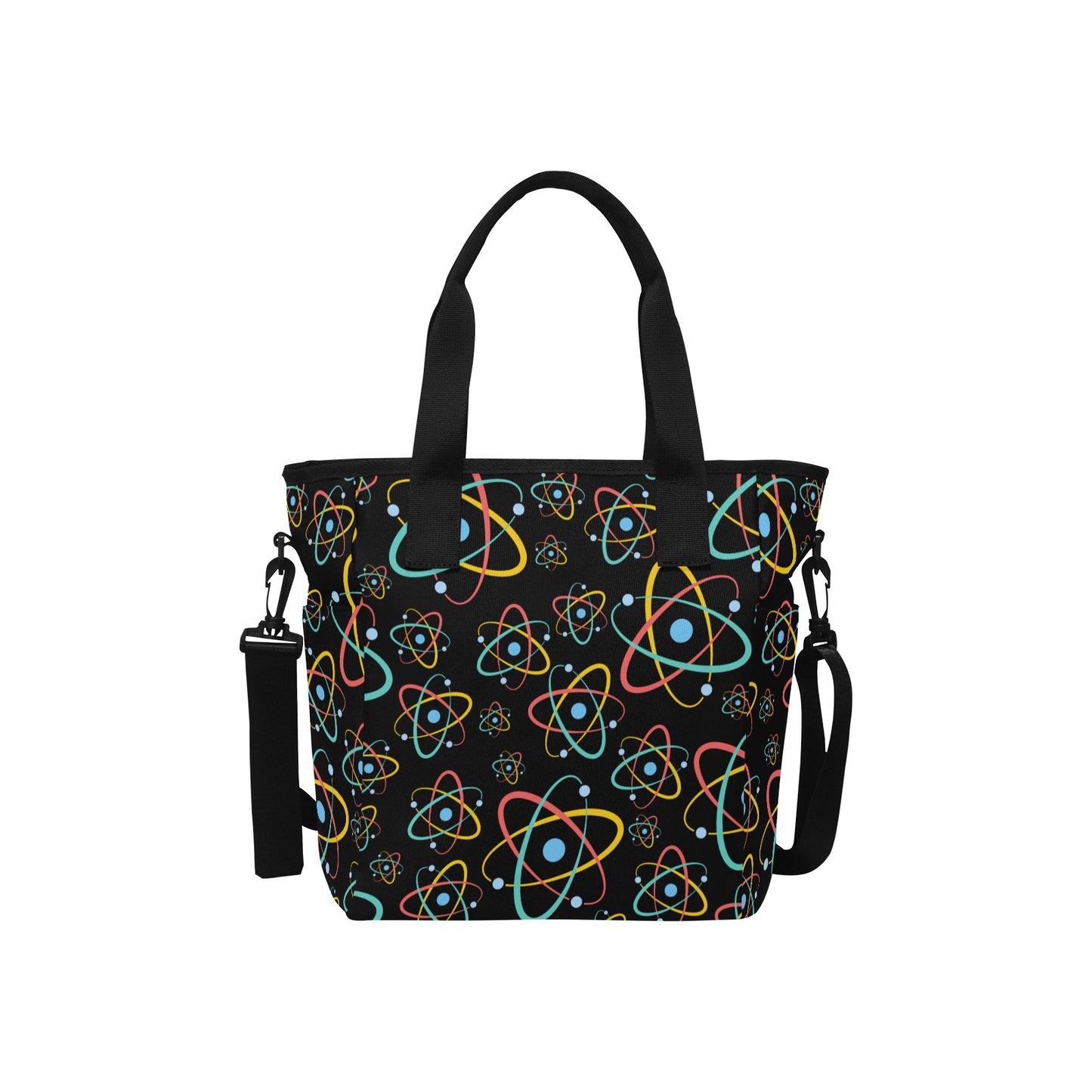Atoms - Tote Bag with Shoulder Strap Nylon Tote Bag