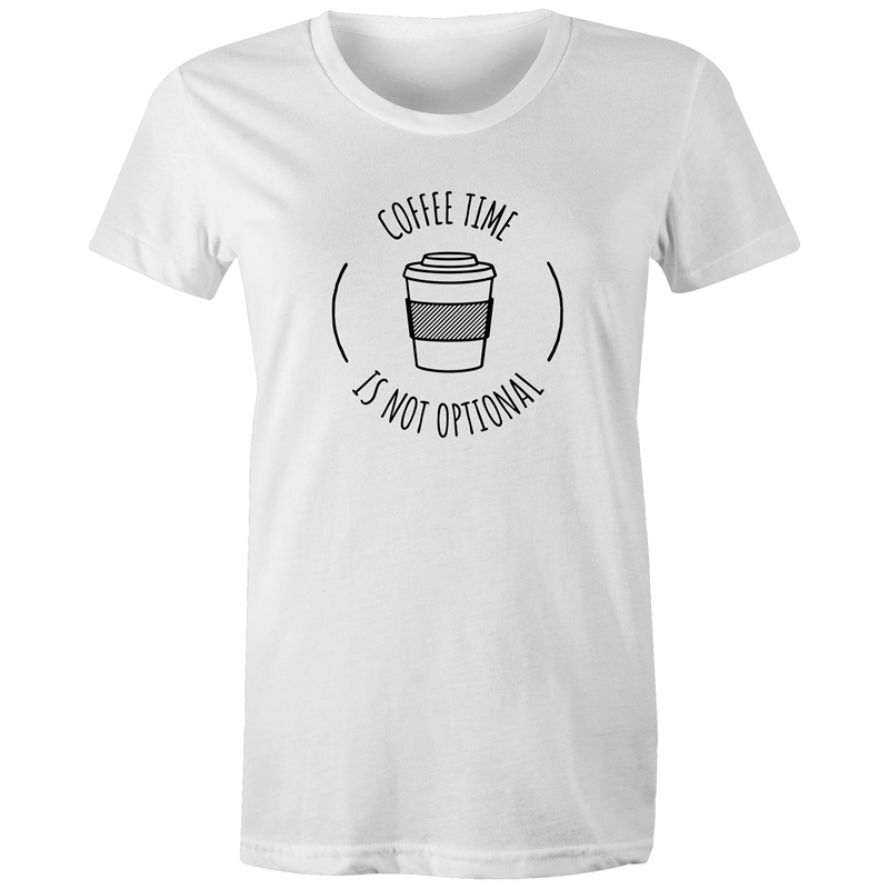 Coffee Time - Women's T-shirt White Womens T-shirt Coffee Womens
