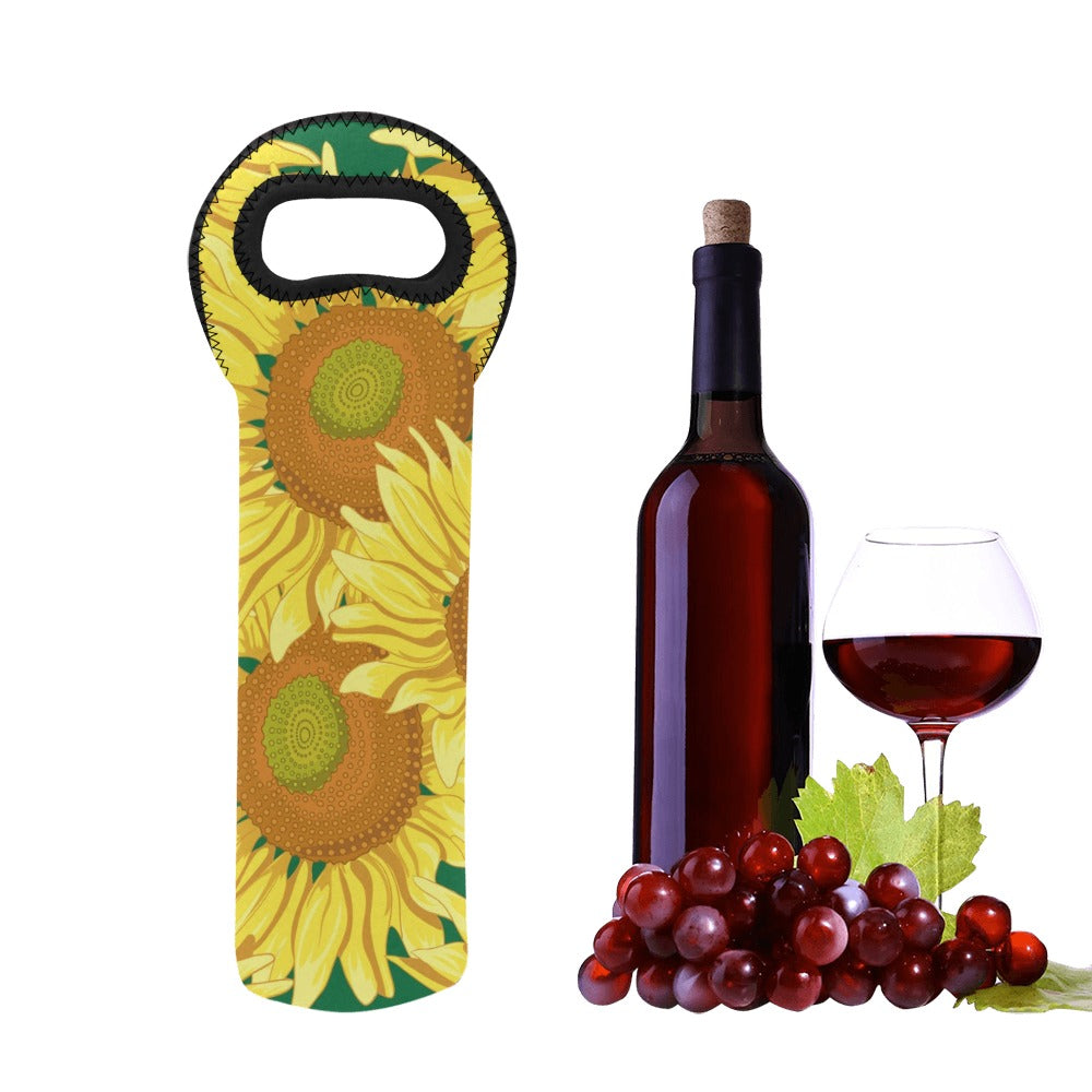 Sunflowers - Neoprene Wine Bag Wine Bag