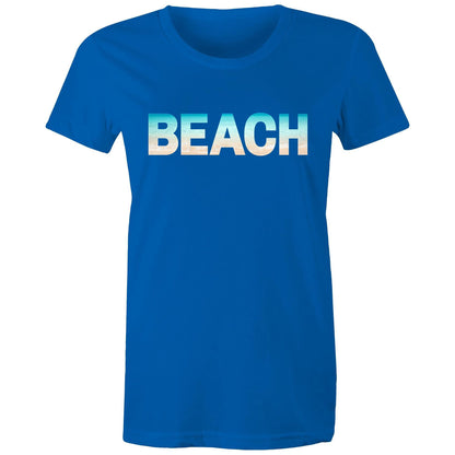 Beach - Women's T-shirt Bright Royal Womens T-shirt Summer Womens