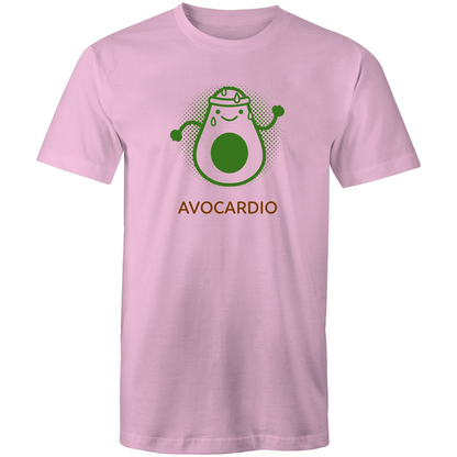 Avocardio - Short Sleeve T-shirt Pink Fitness T-shirt Fitness Mens Womens