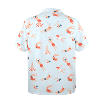 Summer Swim - Mens Hawaiian Shirt Mens Hawaiian Shirt