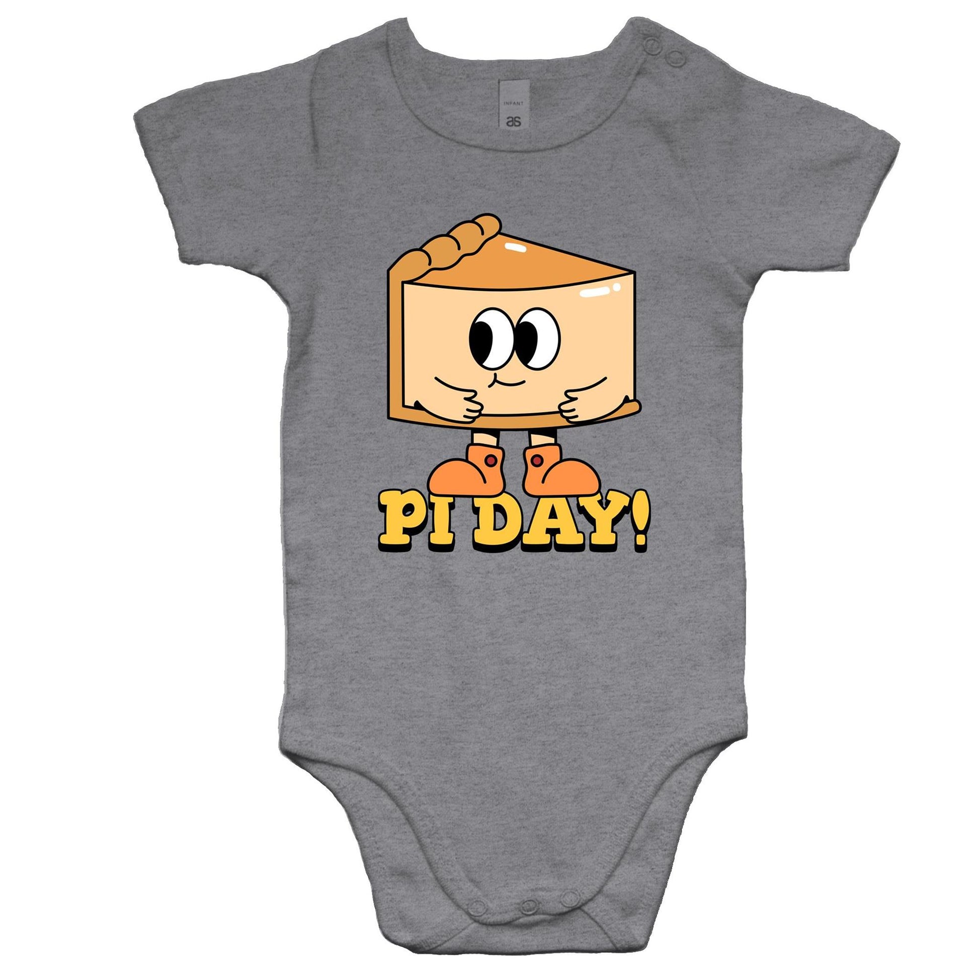 Pi Day - Baby Bodysuit Grey Marle Baby Bodysuit Maths Science