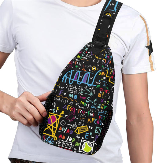 Math Scribbles - Cross-Body Chest Bag Cross-Body Chest Bag
