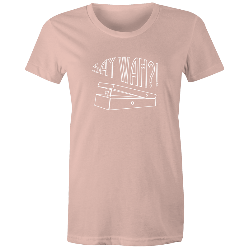 Say Wah - Women's T-shirt Pale Pink Womens T-shirt Music Womens