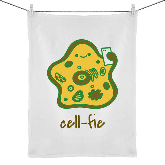 Cell-fie - 50% Linen 50% Cotton Tea Towel Default Title Tea Towel