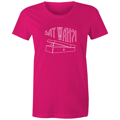 Say Wah - Women's T-shirt Fuchsia Womens T-shirt Music Womens