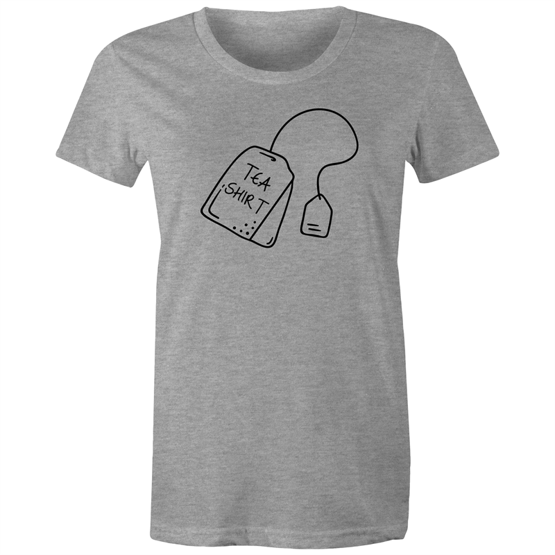 Tea Shirt - Women's T-shirt Grey Marle Womens T-shirt Tea Womens