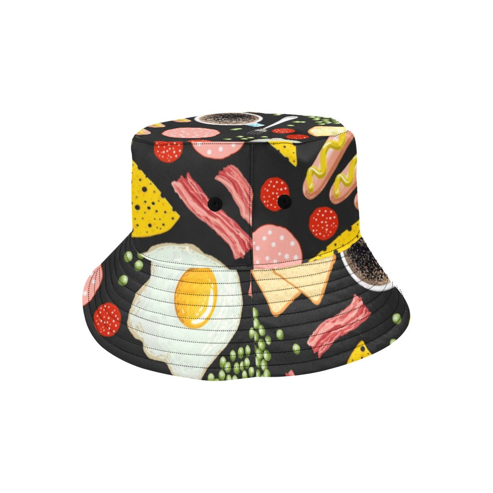Breakfast Food - Bucket Hat for Men All Over Print Bucket Hat for Men Food