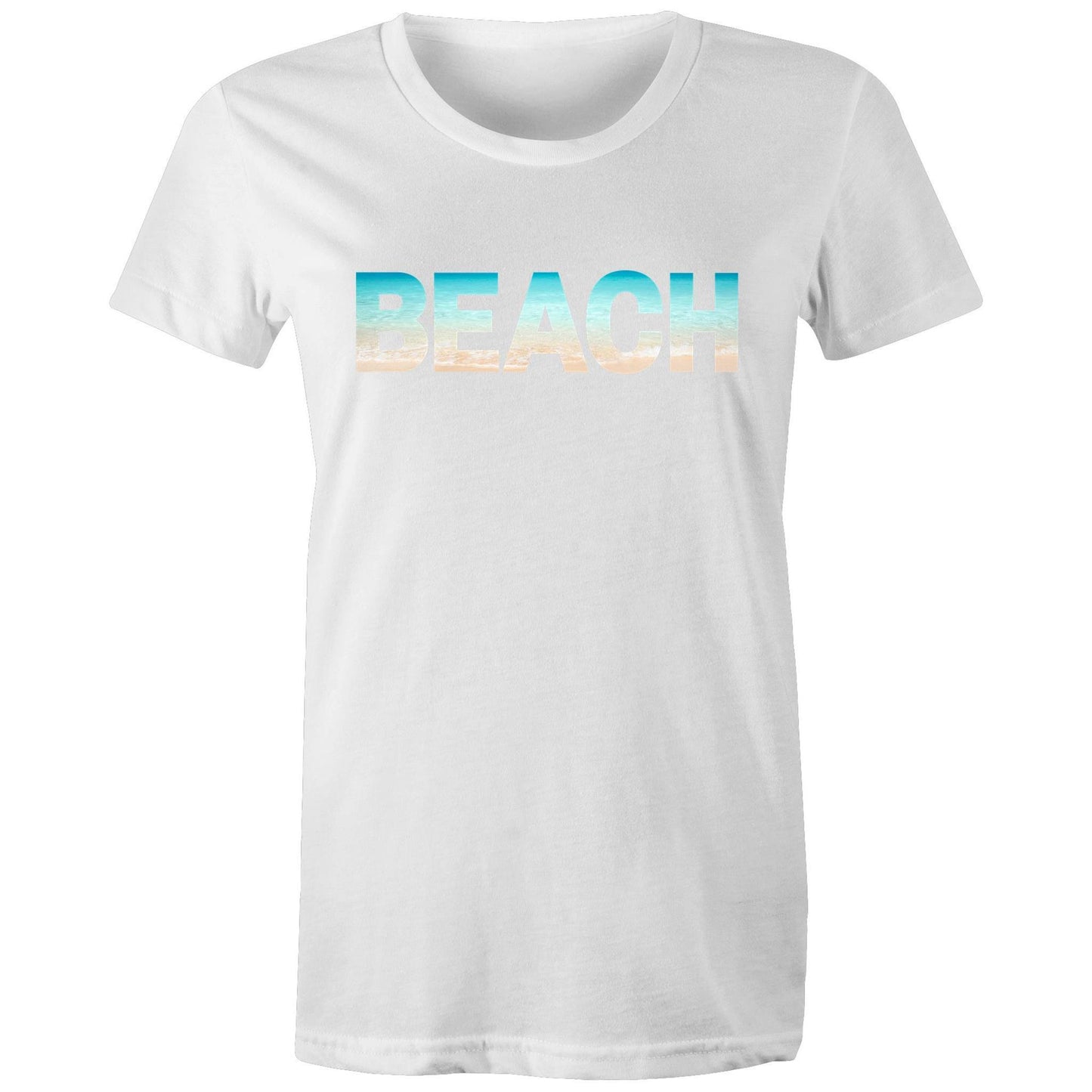Beach - Women's T-shirt White Womens T-shirt Summer Womens