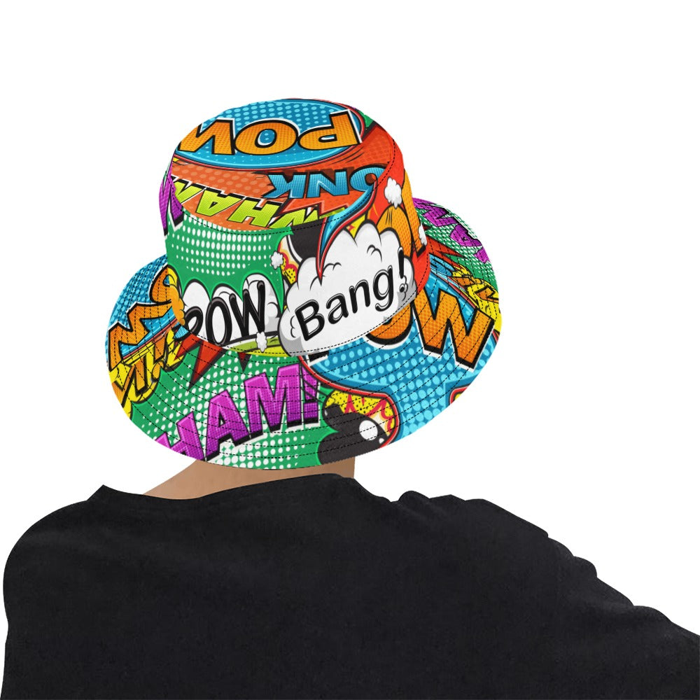 Comic Book 2 - Bucket Hat for Men All Over Print Bucket Hat for Men comic