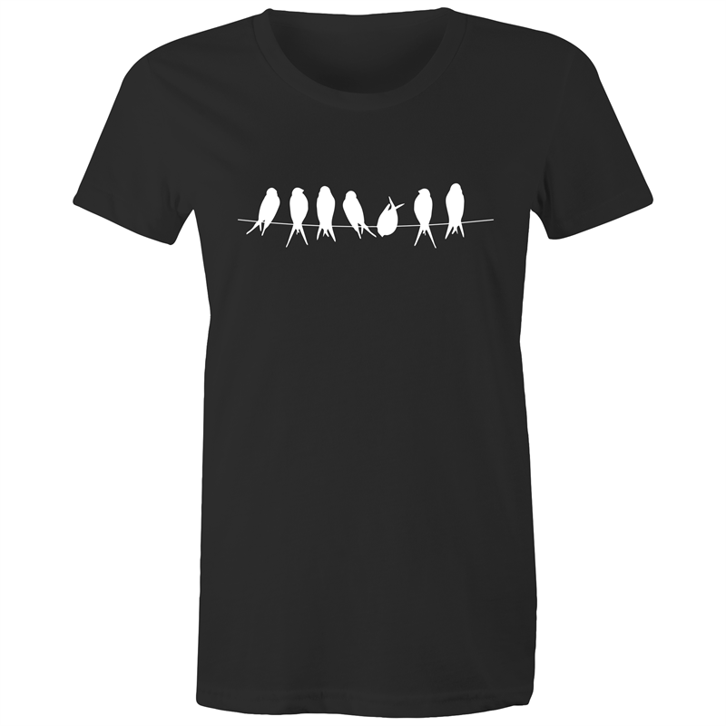 Birds - Women's T-shirt Black Womens T-shirt animal Womens