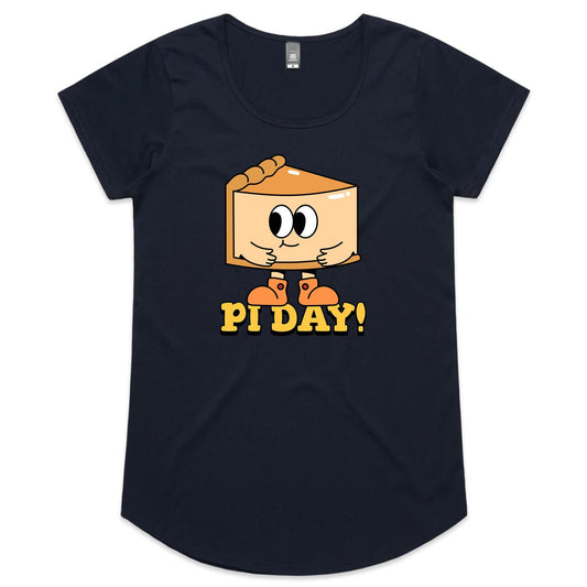 Pi Day - Womens Scoop Neck T-Shirt Navy Womens Scoop Neck T-shirt Maths Science