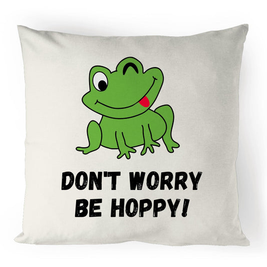 Don't Worry Be Hoppy - 100% Linen Cushion Cover Default Title Linen Cushion Cover