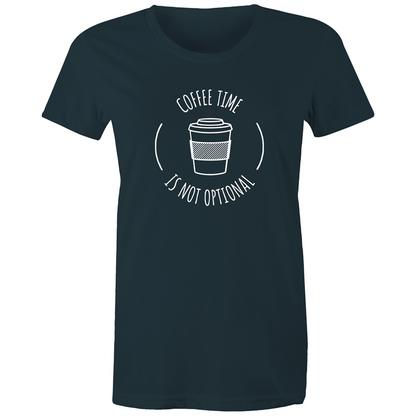 Coffee Time - Women's T-shirt Indigo Womens T-shirt Coffee Womens
