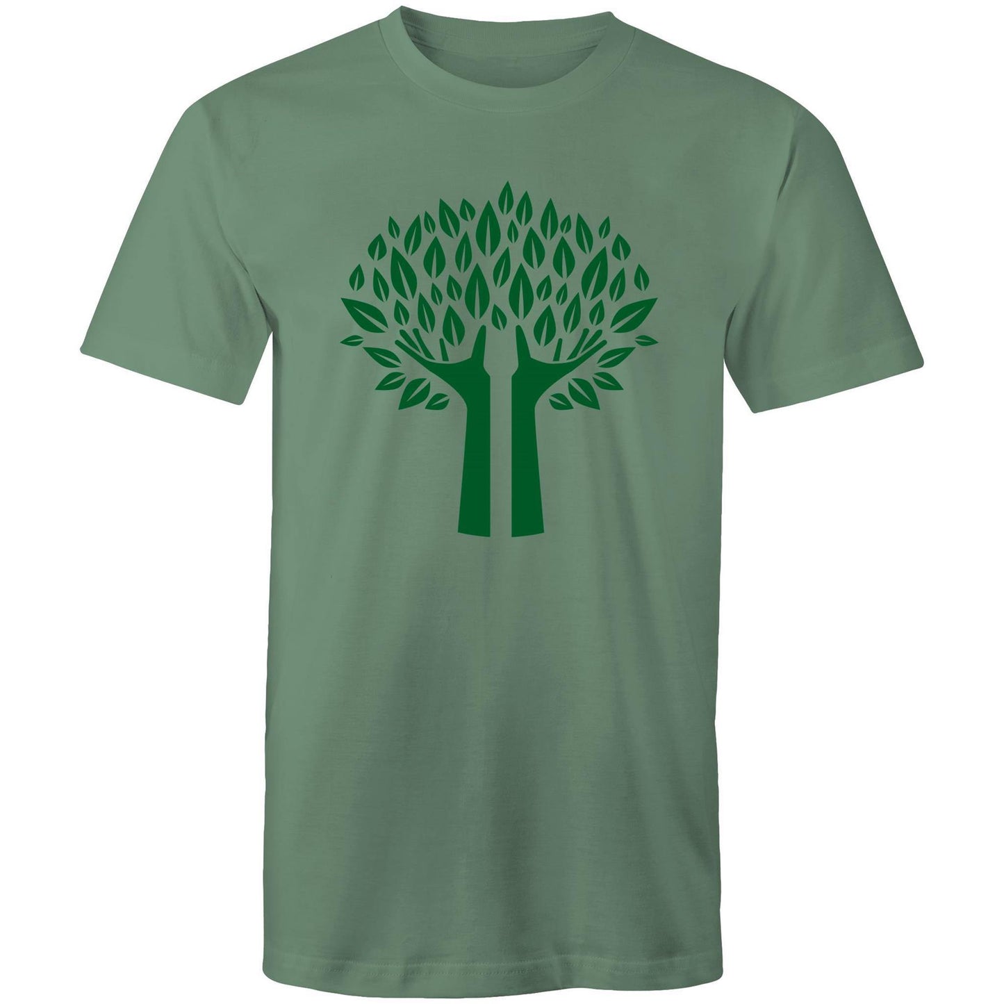Green Tree - Mens T-Shirt Sage Mens T-shirt Environment Mens Plants