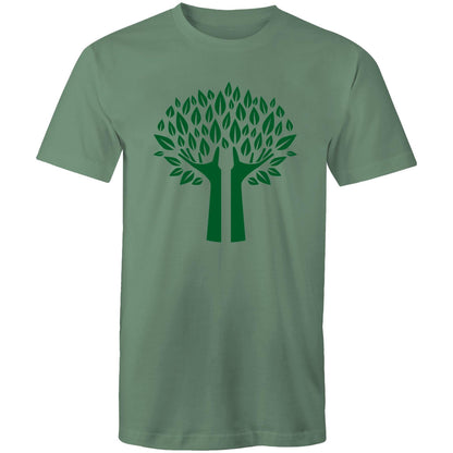 Green Tree - Mens T-Shirt Sage Mens T-shirt Environment Mens Plants