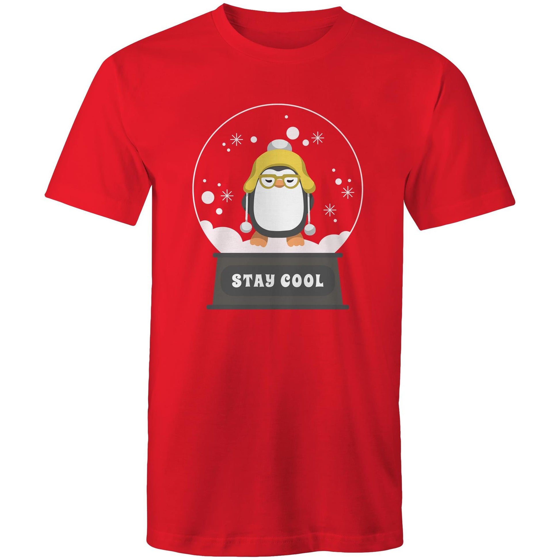 Stay Cool - Mens T-Shirt Red Christmas Mens T-shirt Merry Christmas