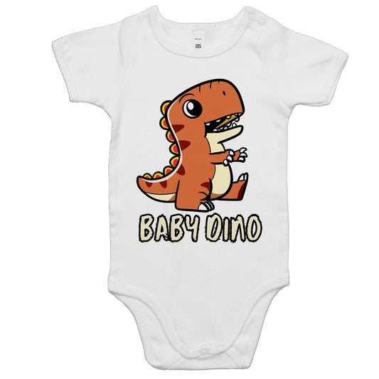 Baby Dino - Baby Bodysuit White Baby Bodysuit animal