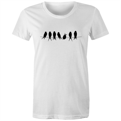 Birds - Women's T-shirt White Womens T-shirt animal Womens