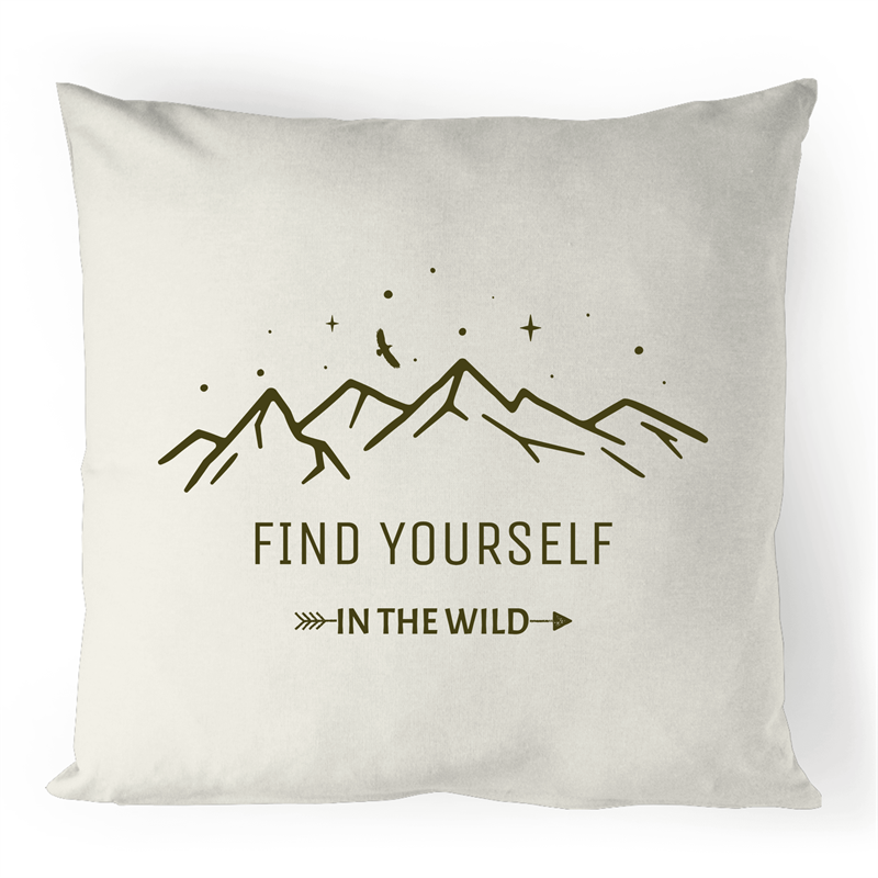 Find Yourself In The Wild - 100% Linen Cushion Cover Natural One-Size Linen Cushion Cover Summer