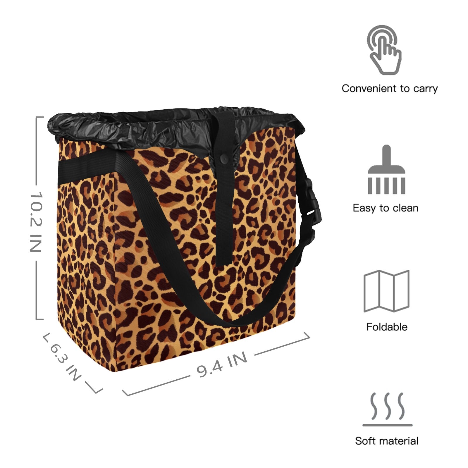 Leopard Print - Car Trash Bag Car Trash Bag