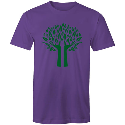 Green Tree - Mens T-Shirt Purple Mens T-shirt Environment Mens Plants