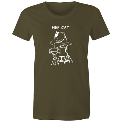 Hep Cat - Women's T-shirt Army Womens T-shirt Music Womens
