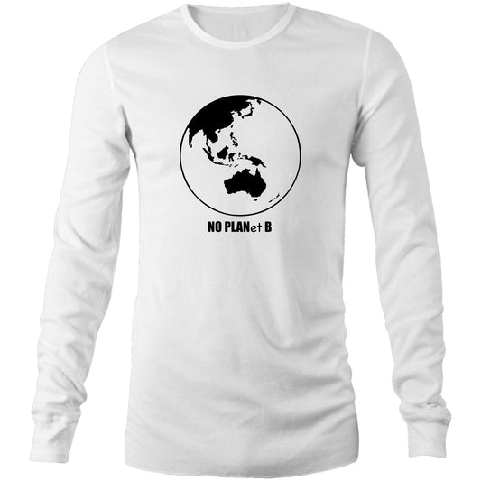 No Planet B - Long Sleeve T-Shirt White Unisex Long Sleeve T-shirt Environment Mens Womens