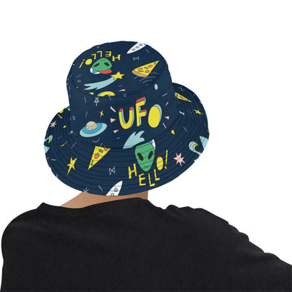 Alien Space - Bucket Hat for Men All Over Print Bucket Hat for Men Sci Fi